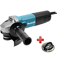 Кутова шліфувальна машина Makita 9558HNRG + безключова гайка