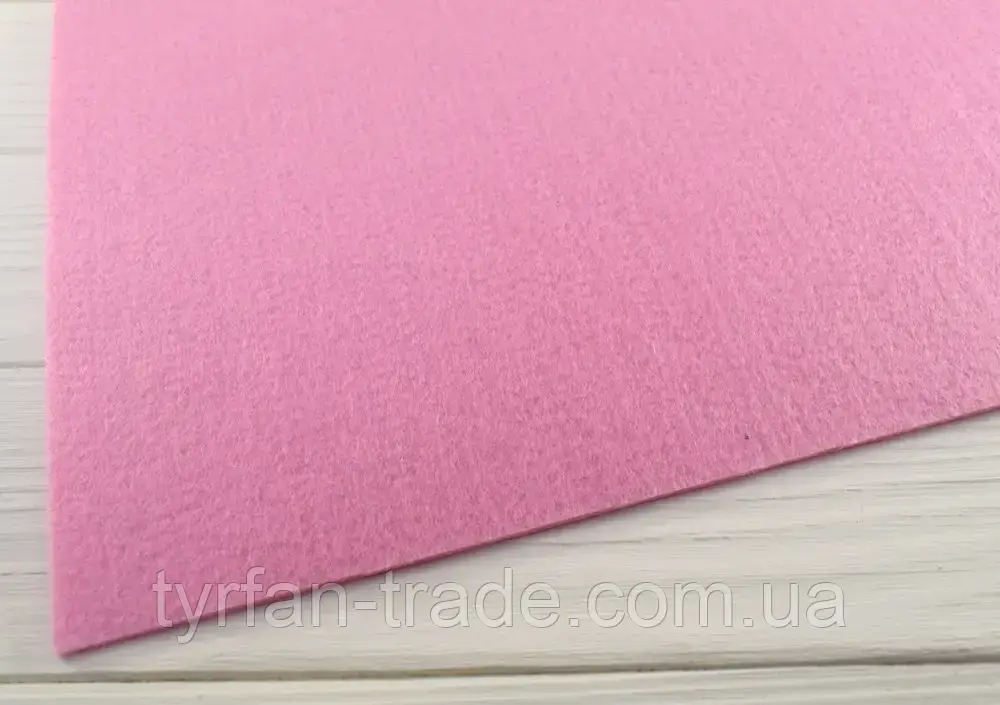 Технічна повсть — колір світло-рожевий 3 мм, фото 1
