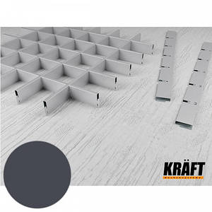Профіль KRAFT Грильято "М" 40*600 мм (комірка 100*100) Ral 7024