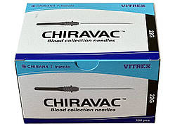 Голка для вакуумного забору крові CHIRAVAC 0,7 x 38 мм 22G, 100шт