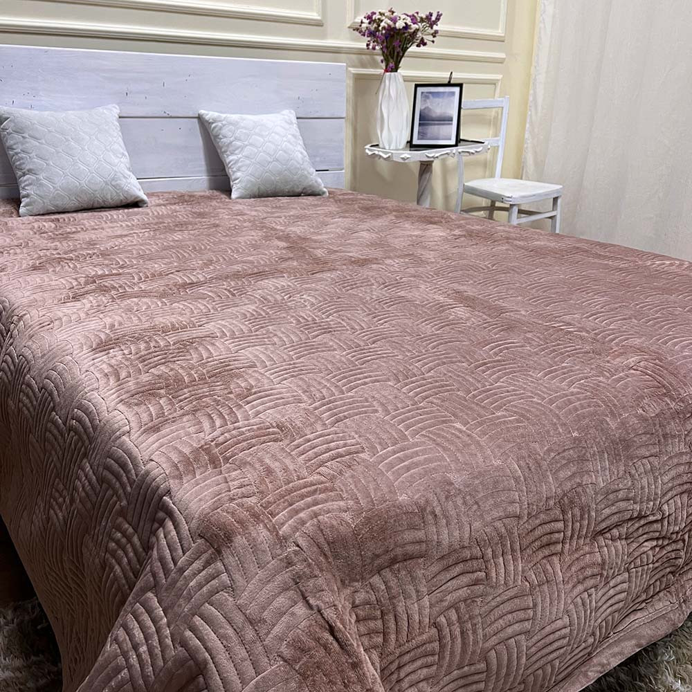 Веюрове покривало CH Weave 220х240см двоспальне євро капучино