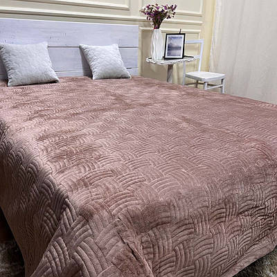Веюрове покривало CH Weave 220х240см двоспальне євро капучино