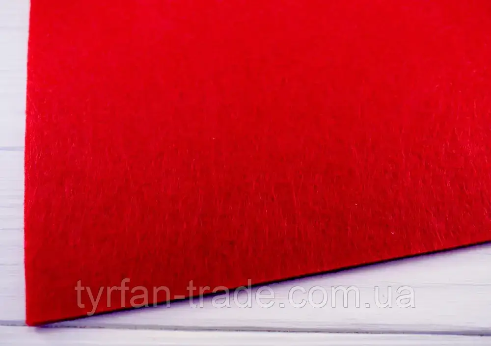 Технічна повсть — колір червоний 3 мм