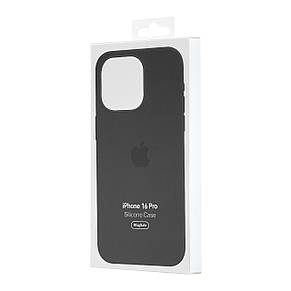 Чохол Silicone Case with MagSafe & SplashScreen iPhone 16 Pro Black, фото 2