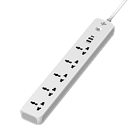Мережевий фільтр (подовжувач) LP (5x220V-2500W, 1xUSB-38W/PD/QC3.0, 1xType-C 20W, 1xUSB 18W)