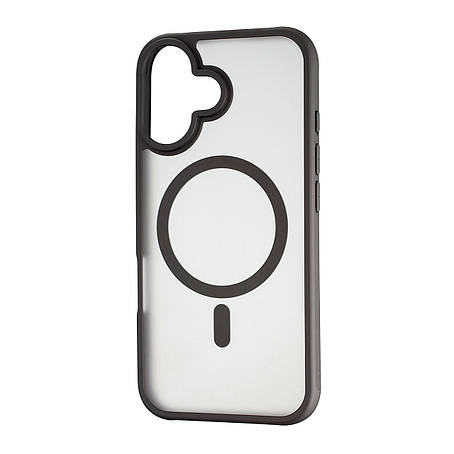 Чохол Silicone Matte Case with MagSafe iPhone 16 Black, фото 1