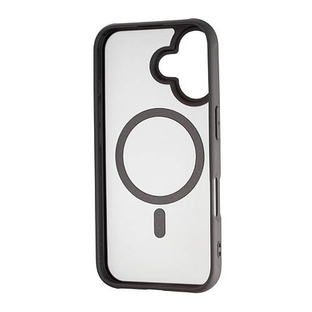 Чохол Silicone Matte Case with MagSafe iPhone 16 Black, фото 2