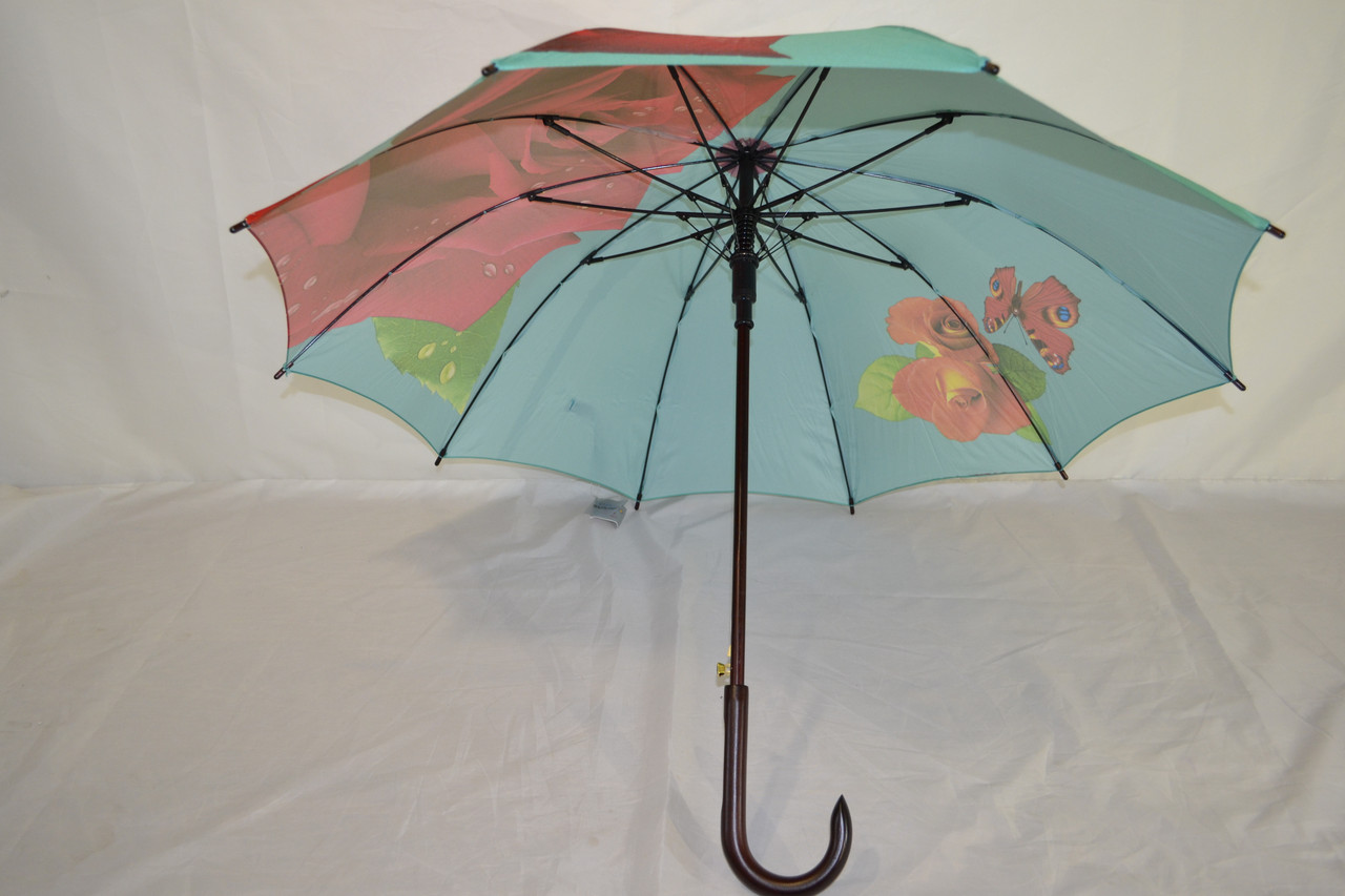 Жіноча парасолька-тростина троянда фірми "Susino" - фото 5 - id-p31094614