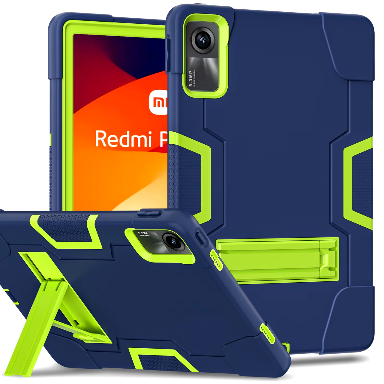 Чохол Strong Case Tablet на Xiaomi Redmi Pad SE 11" / синій + зелений