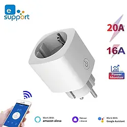 Смарт розетка  SMART WIFI+2.4ghz bluetouth 16 А