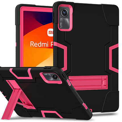 Чехол Strong Case Tablet на Xiaomi Redmi Pad SE 11" / чорний+малиновый, фото 1