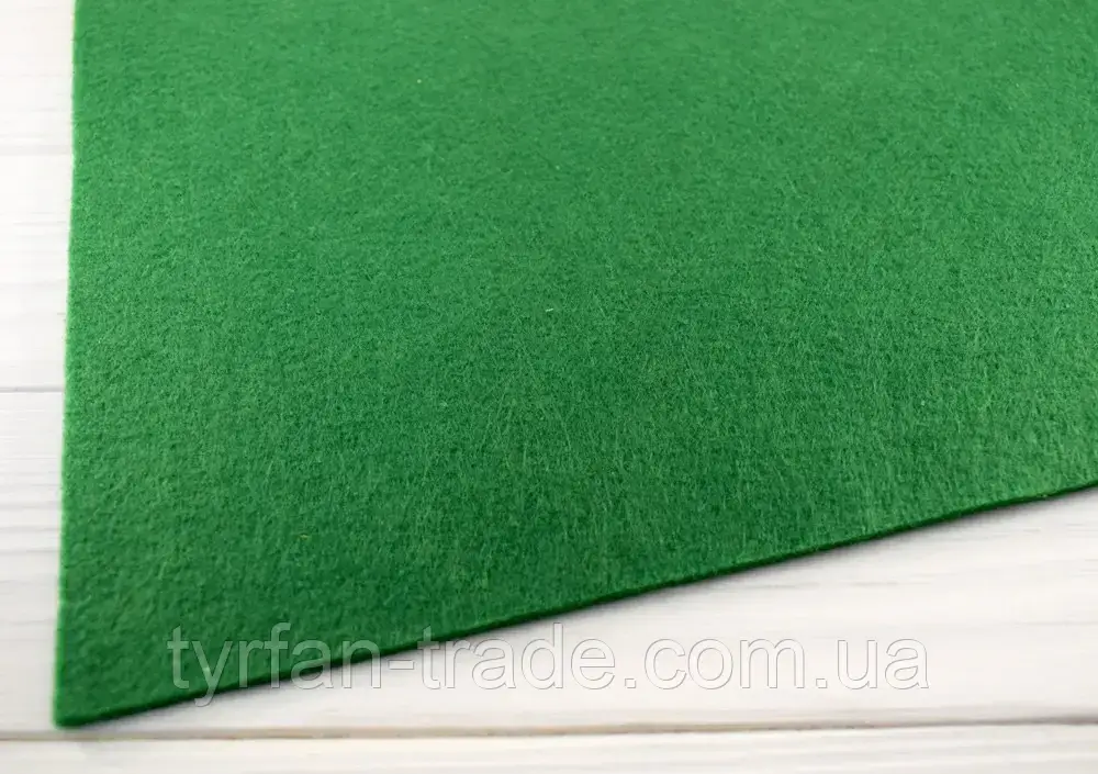Технічна повсть — колір зелений 3 мм, фото 1