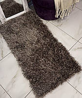 50x100 см Килим з високим ворсом Atlantis, на підлогу універсальний у спальню, вітальню, будь-куди, коричневого кольору