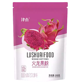 Рожева матча Пітахая Lushuaifood Huolongguofen, Чай порошок