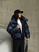 Жіночий теплий пуффер із утеплювачем із синтепуху для зими стильні кольори Kvf177