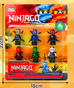 Набір фігурок лего Ніндзяго герої, фігурки Ninjago Heroes