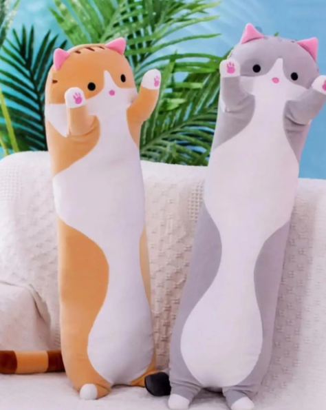 М'яка іграшка подушка кіт Батон 50 см антистрес від 4х років, фото 1