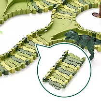 Дитячий автотрек із динозаврами Dinosaur Track Toys 120+8 деталей, фото 6