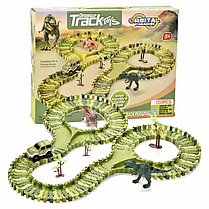 Дитячий автотрек із динозаврами Dinosaur Track Toys 120+8 деталей, фото 5