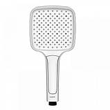 Лійка для душу БІЛА Квадратна 3 функції KOER KP-0402-03 WHITE Premium (Колір білий), фото 4