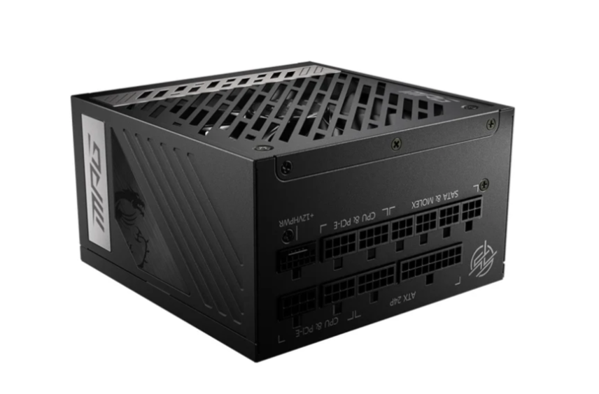 Блок живлення MSI MPG A850G PCIe5.0 850W 80 Plus Gold ATX 3.0 (MPG A850G PCIE5)