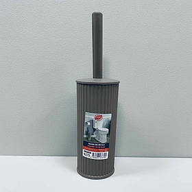 Йоршик для унітазу з пластиковою підставкою 34,5 см Elif Plastik N379 коричневий