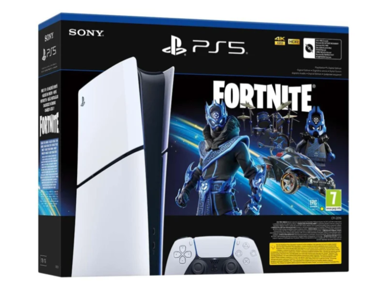 Стаціонарна ігрова приставка Sony PlayStation 5 Slim Digital (Fortnite Cobalt)  711719593348 / sony