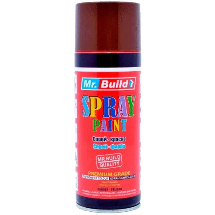 Фарба аерозольна Mr.Build №41 горіховий RAL 8008,400 мл (12шт/уп)
