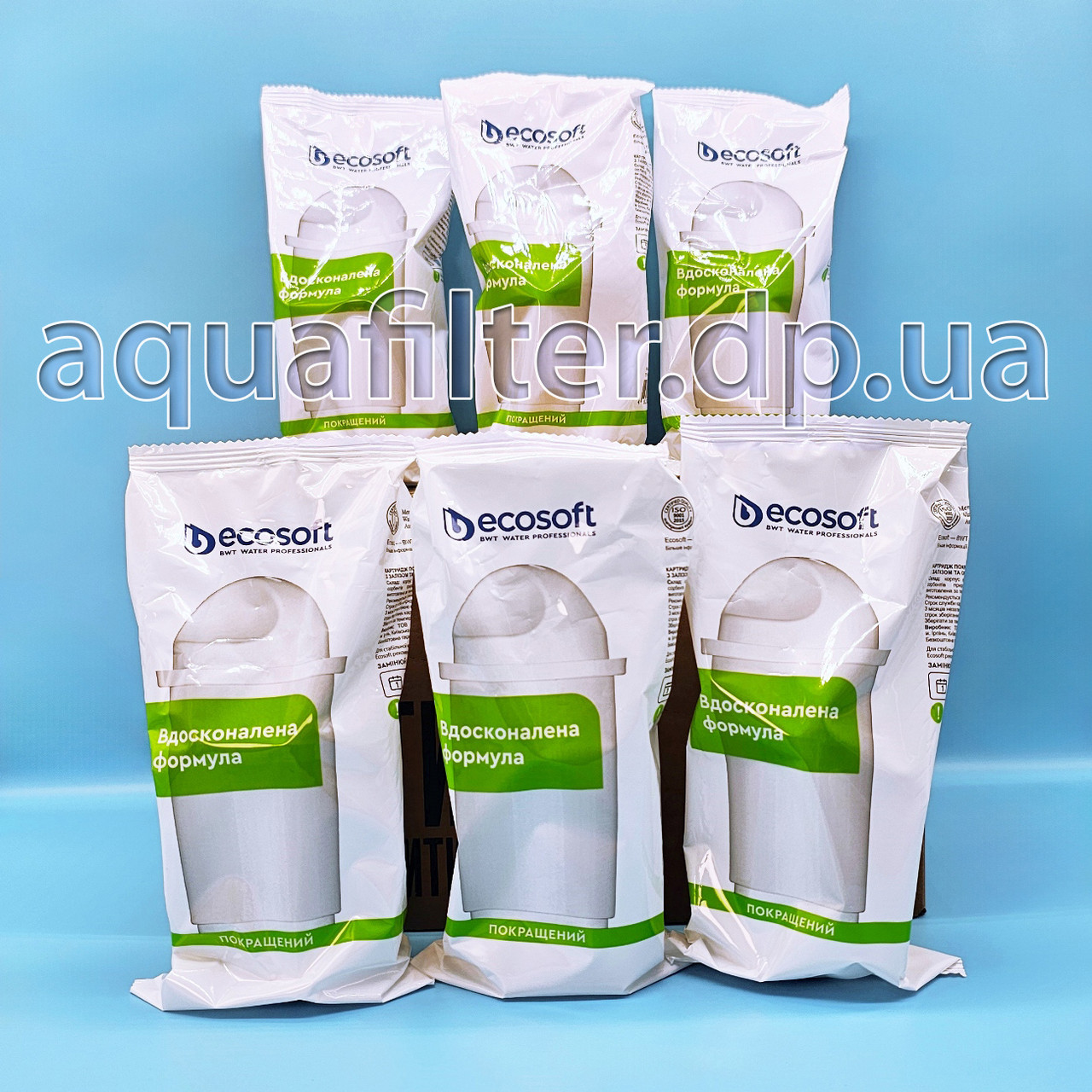 Покращений змінний картридж Ecosoft Екософт для фільтра-глечика 6 шт.
