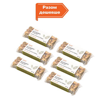 6шт х Крокан з насіння гарбуза (грильяж), батончик, сет 6х30г