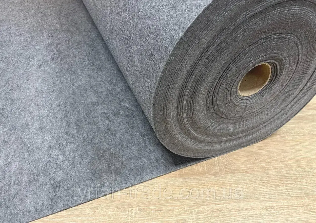 Технічний повсть світло-сірий меланж 3 мм