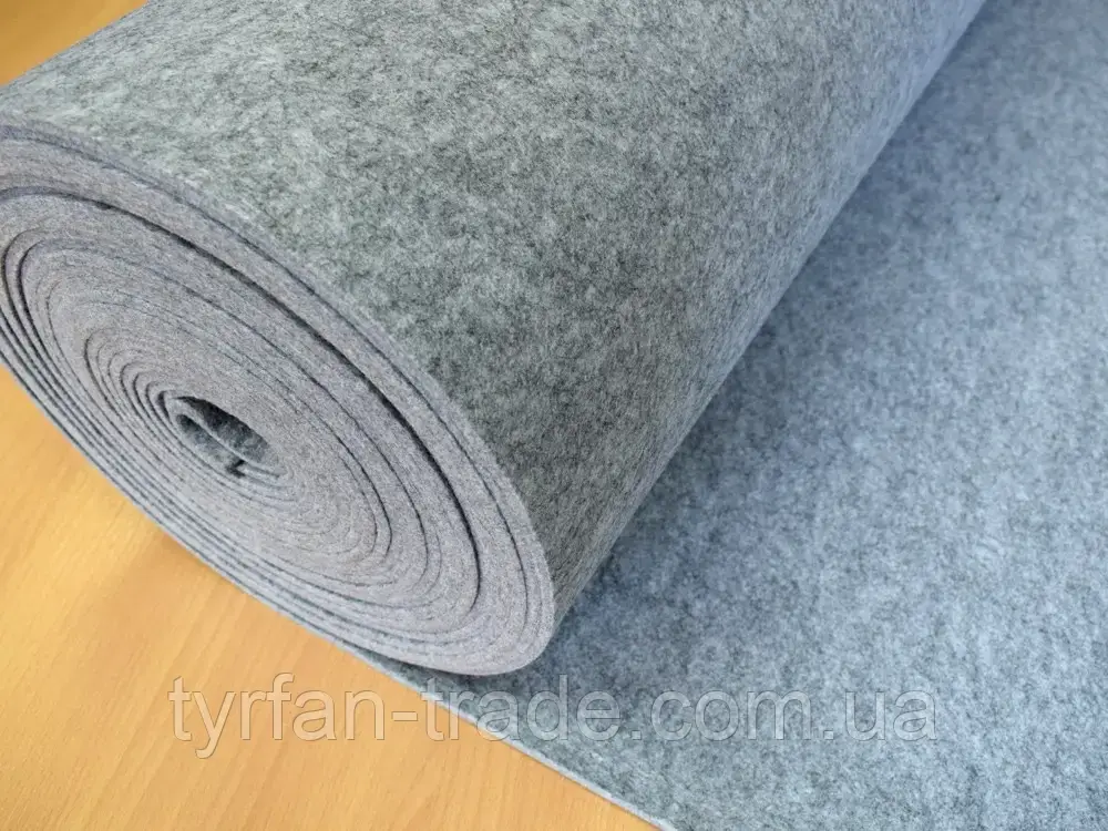 Технічний повсть 5 мм Колір світло-сірий меланж