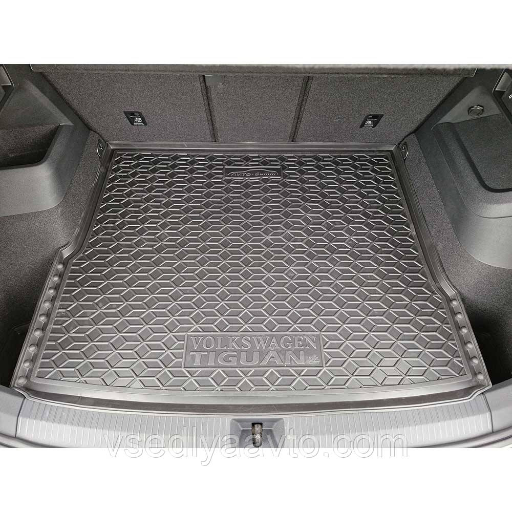 Килимок у багажник Volkswagen Tiguan з 2024- (AVTO-GUMM) пластик+гума, фото 1