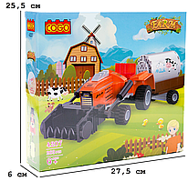 Конструктор "Місто" (263 елм.) Мікс-трактор / COGO