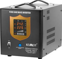 Гібридне джерело безперебійного живлення (ДБЖ) Kemot PROsinus-2000 24V 230V (URZ3428B), 2000 ВА / 1200 Вт