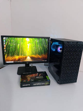 Б/в ПК+Монітор GTL 2625B6 MT| Xeon E3-1230 v2| 16GB RAM| 512GB SSD+500GB HDD| GTX 1050 Ti 4GB+LG 24MB37PM-B 24" 1920x1080, фото 1