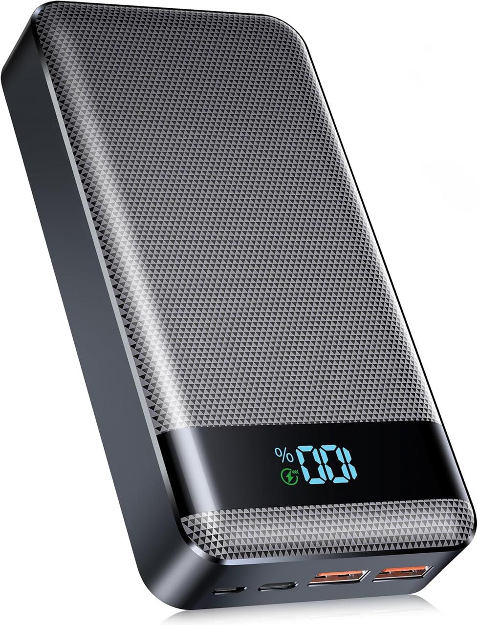 Power Bank Швидка зарядка, портативний зарядний пристрій 30000 мАч Акумулятор потужністю 22,5 Вт з входом та виходом USB C