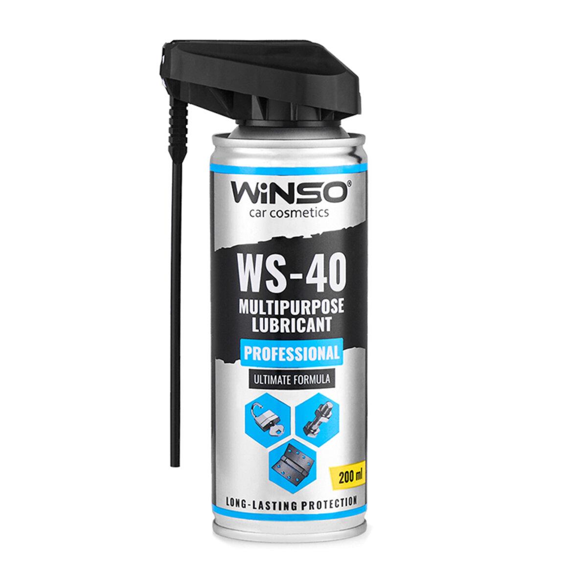 Змазка багатофункціональна Winso WS-40 Professional Multipurpose Lubricant, 200мл, фото 1