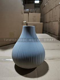 ARDESTO Ваза Lucca, 13х15.5см, порцеляна, сірий