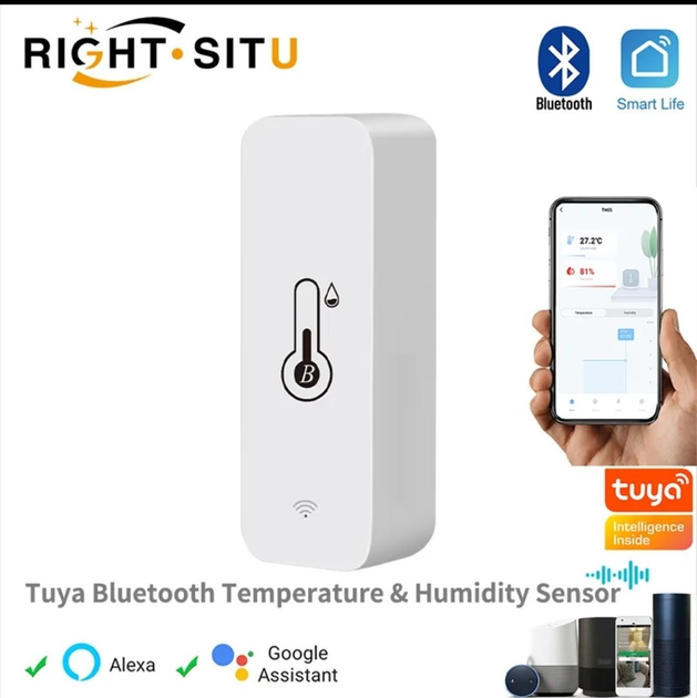 Электронный термометр гигрометр с Bluetooth / Умный датчик температуры и влажности, фото 1