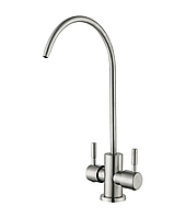 Кран для питної води Mixxus MONO-08.SUS Filter "подвійний" з нерж. сталі (MI6563)