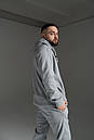 Худі зимове від Intruder сірого кольору на флісі, фото 2