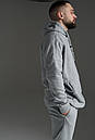 Худі зимове від Intruder сірого кольору на флісі, фото 4