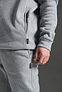 Худі зимове від Intruder сірого кольору на флісі, фото 7
