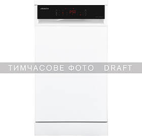 ARDESTO Посудомийна машина, 10компл., А++, 45см, дисплей, 3й кошик, гігієн.обробка, білий