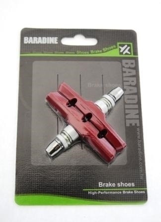 Гальмівні колодки Baradine V-brake MTB-947V 70 мм червоний (01412)