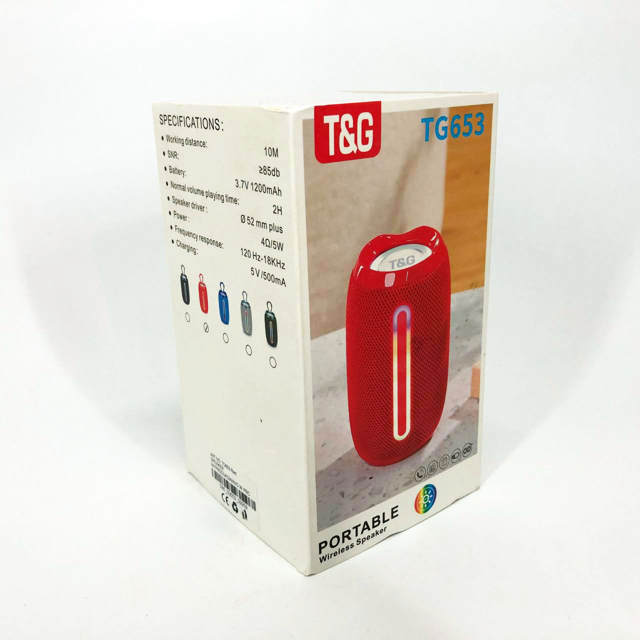 Потужна переносна акустична колонка TG653, Вулична блютуз колонка з FT-376 гучним звуком