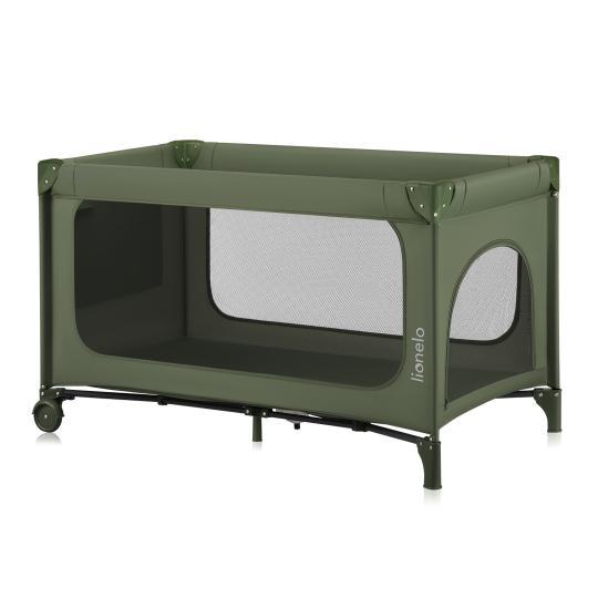 Манеж-ліжко Lionelo JASMIN EASY FOLD GREEN OLIVE, фото 1