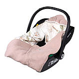 Покривало Lionelo TRAVEL SWADDLE BLANKET PINK FLOWER, фото 3