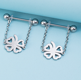 Сережки для пірсингу сосків із ланцюгом. Пірсинг сосків 2 шт., фото 7